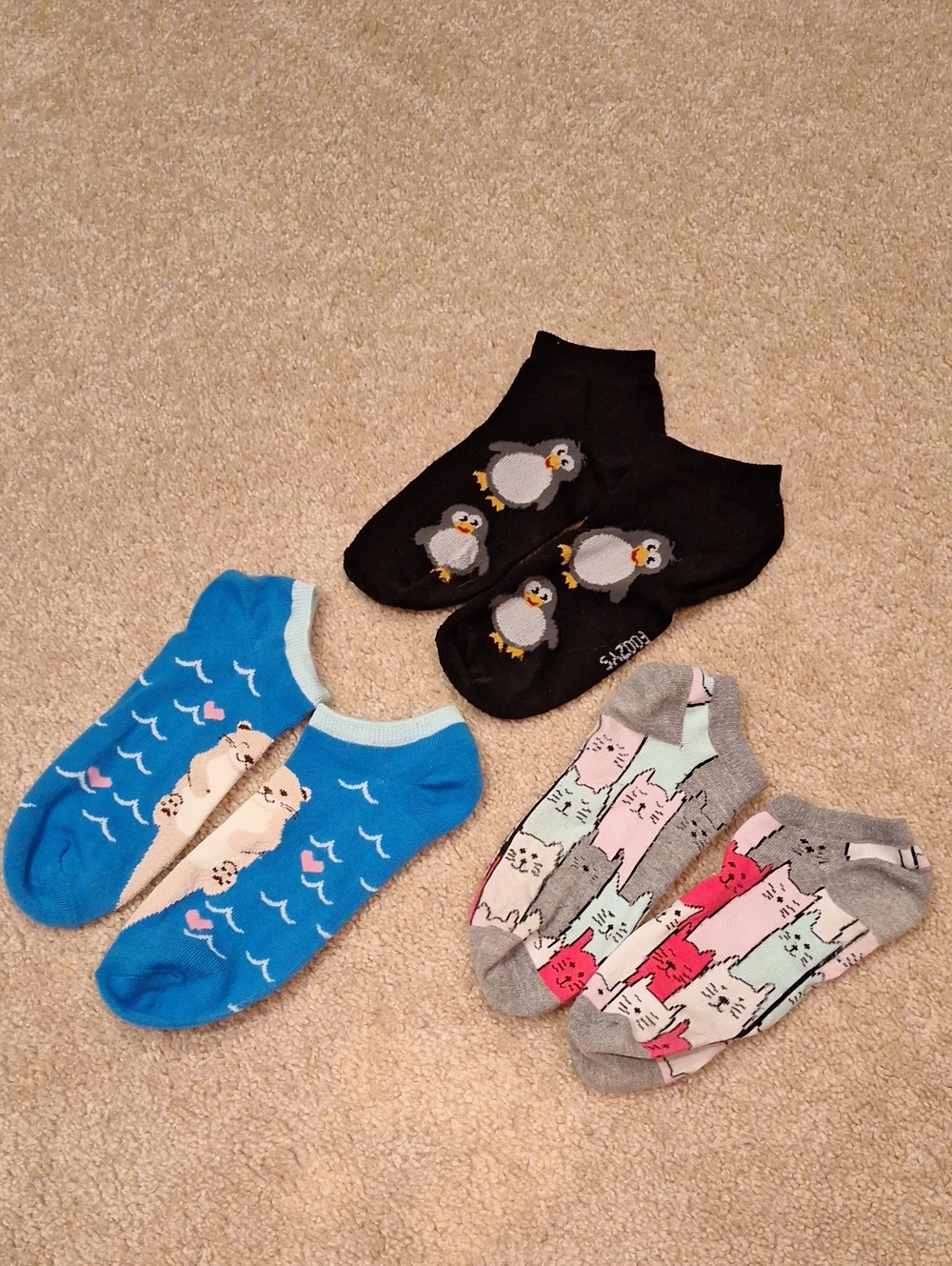 Animal Low- Cut Socks (Set of 3)